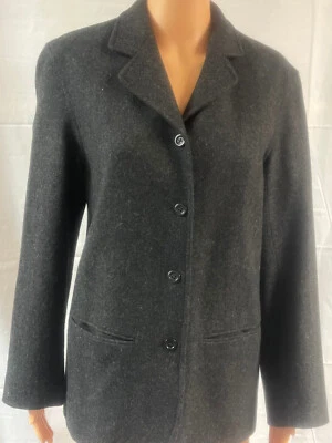 J. Chaqueta Blazer Mujer Crew Gris Carbón Lana Talla 4 Foto 1 de 4