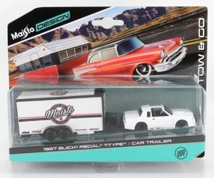 MODELLINO AUTO STATICO BUICK REGAL CON RIMORCHIO 1987 MODELLISMO SCALA 1/64 - Foto 1 di 1