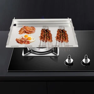 Rectangular Grill Griddle Stainless Steel Grill Plate For Grill Replacement Part - Picture 1 of 15