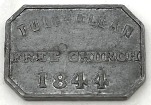 1844 Tulliallan Free Church Communion Token (Burz 6988) - Picture 1 of 2
