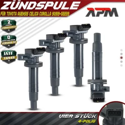 4x Bobina Encendido Unidad de Ignición Bujía para Toyota Corolla Celica Avensis - Imagen 1 de 4