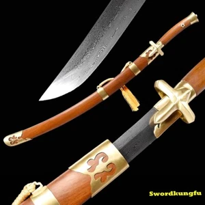Espada de acero forjada fuerte doblada Da Dao espada machete lista para la batalla - Imagen 1 de 10