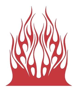 FLAME HOOD #H44 DECAL VINYL GRAPHIC CAR TRUCK VEHICLE FIRE AUTO VAN SUN BLAZE - Picture 1 of 2