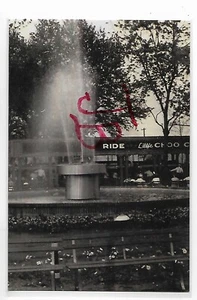 B&W,THE LITTLE CHOO CHOO RIDE & FOUNTAIN,KENNYWOOD PARK~PITTSBURGH,PA - Picture 1 of 2