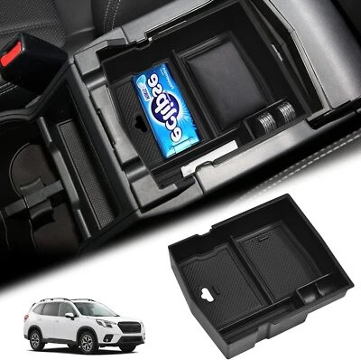 Para Subaru Forester 2019-2024 Consola central Apoyabrazos Caja de almacenamiento Accesorios Foto 1 de 4