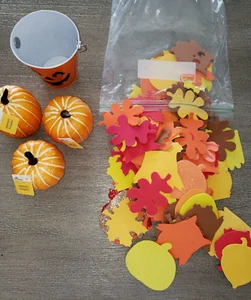 GROSSES LOS SCHAUMSTOFF THANKSGIVING AUSSCHNITTE 3 KÜRBISSE BASTELN SPASS ALLE ALTERSGRUPPEN! - Bild 1 von 1