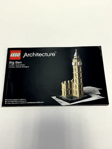 Lego Architecture Big Ben Instruction Manual for Set 21013 - Picture 1 of 1