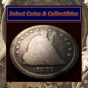 1877 Seated Liberty Quarter 25C Circulated Nice Album Filler! #3377 - Picture 1 of 9