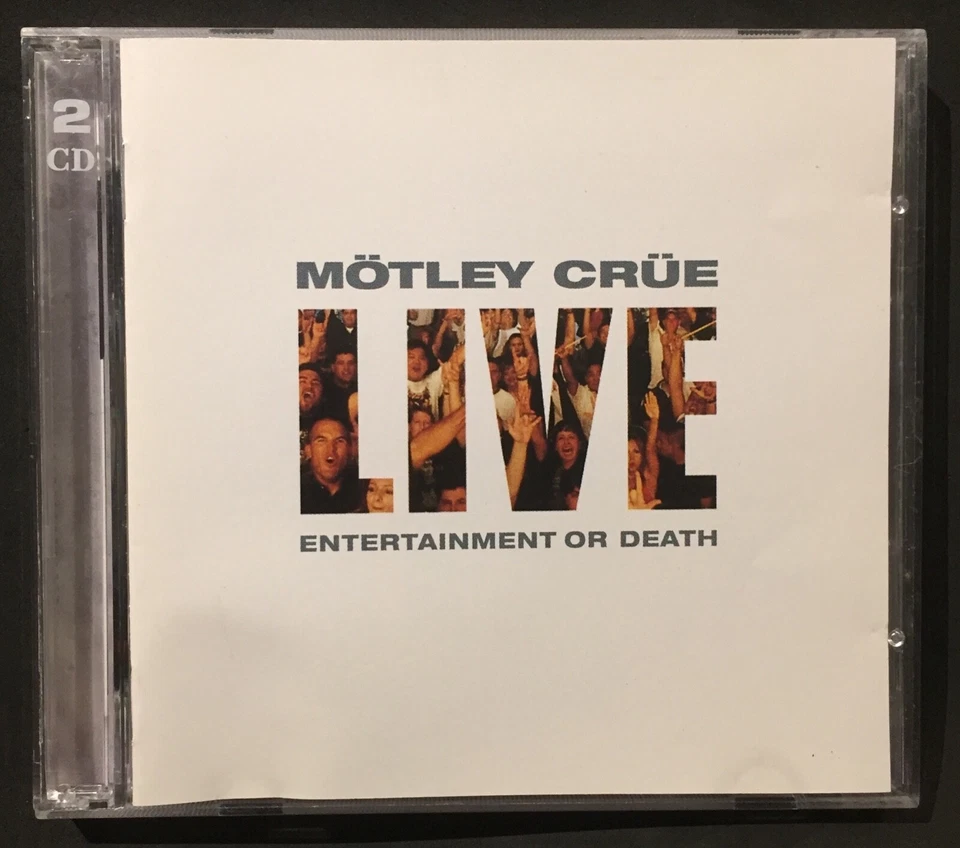 CD MOTLEY CRUE - LIVE: ENTERTAINMENT OR DEATH (2 DISCOS) EXCELENTE ESTADO Foto 1 de 2