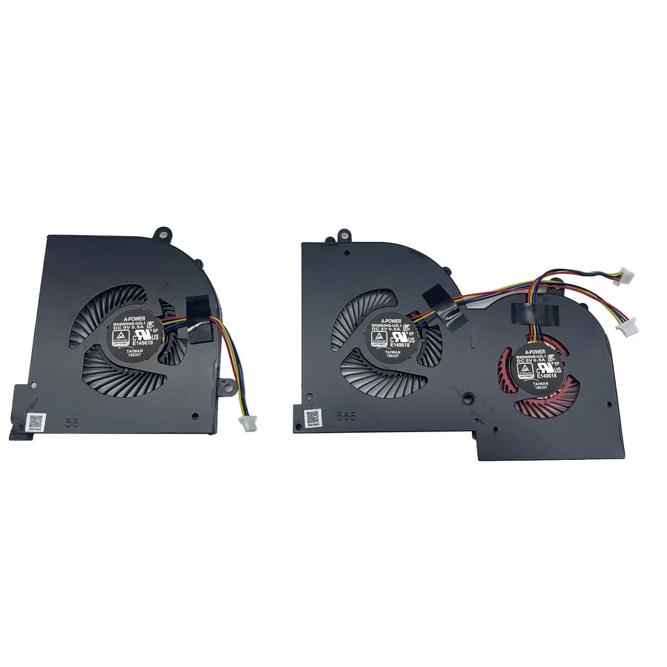 For MSI GS65 Stealth 8SE 8SF 8SG Thin 8RE 8RF GS65VR MS-16Q2 GPU & CPU Fan - Image 1 of 4
