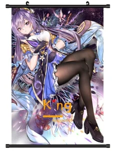 Póster de pergamino decoración de pared Keqing こくせい Genshin Impact Anime 90x60 cm #A037 - Imagen 1 de 2