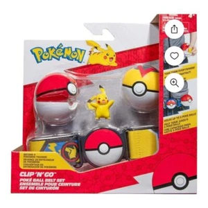 Pokémon Pikachu Clip 'N' Go Belt Set: 2-Inch Pikachu Battle Figure with Clip - Bild 1 von 8