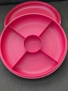 Tupperware Relish Divider Tray with Lid take a long divided relish tray - Picture 1 of 4