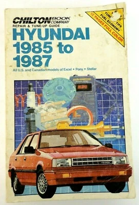 Hyundai Excel 1985-87, Pony, manual de reparación de servicio Stellar Chilton 7760 Foto 1 de 4