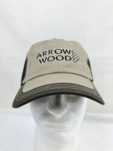 ARROW WOOD ADJUSTABLE HAT - BROWN / TAN - BRAND NEW - Picture 1 of 7