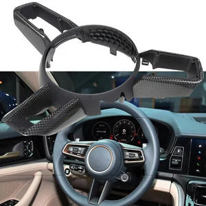 Gloss Steering Wheel Cover Trim For Porsche 911 992 Taycan J1 971.2 2020-2023 co - Picture 1 of 15