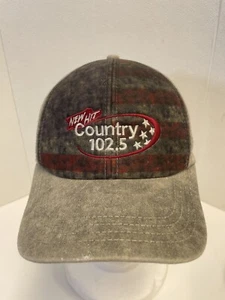Vintage New Hit Country 102.5 StrapBack Hat Cap Boston Radio Embroidered Logo - Picture 1 of 4