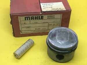 Fiat 124 Spider Sport Coupe Special T Mahle Piston Set 80.00 mm STD 0075700 NOS