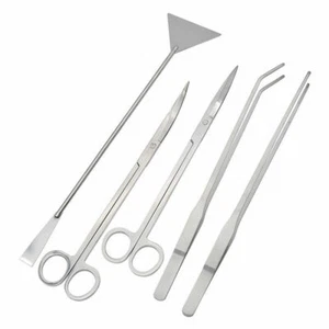 Stainless Steel Aquarium Plant Reef-Tank Tweezer Clip Scissor Maintenance Tools - Picture 1 of 9