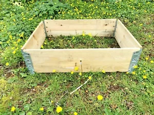 Raised Wooden Garden Planters - Recycled pallet collars particularly small - Picture 1 of 4