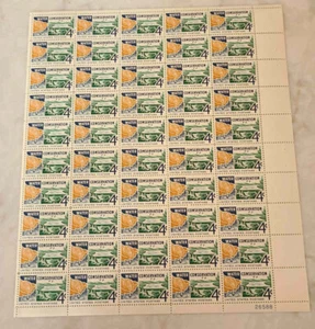 US Stamps Scott 1150 - 1960 Water Conservation - 4c - Sheet of 50 - PB - MNH - Picture 1 of 2