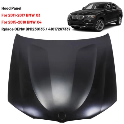 Primed Steel Hood For 2011-2017 BMW X3 2015-18 X4 BM1230135 41617267337 Foto 1 de 4