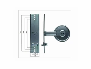 Avvolgitore per tapparelle standard finestra o porta con placca inox 185 mm - Foto 1 di 3