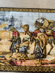 Drei Weise Männer Kamel Weihnachten Wandteppich Wandbehang 44x21" Krippe Weisen - Bild 1 von 16