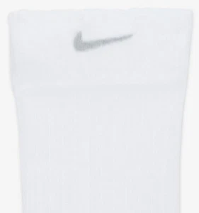 Calze Nike Air Crew trasparenti 1 paio bianche da donna taglia L - Foto 1 di 4