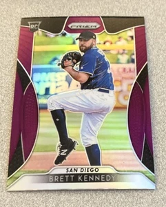 2019 Panini Prizm RC Purple Prizm #215 Brett Kennedy Padres - Picture 1 of 2