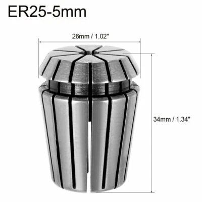 5mm ER25 5mm Spring Collet Chuck Tool Bit Holder For CNC Milling Lathe Chuck-ST - Image 1 of 3