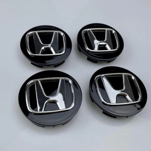 HONDA Black Alloy Wheel Centre cap, 69mm, Accord, CRV, Civic *HONDA PART* - Picture 1 of 3