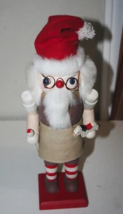Bezaubernder Weihnachtsmann Nussknacker, 11 cm, mit Brille - Bild 1 von 5