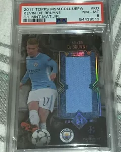 Kevin De Bruyne 2017 Topps Museum Player-Worn Jersey Patch /80 PSA 8 MAN CITY! - Picture 1 of 6