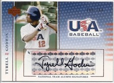 TYRELL GODWIN 2004 Upper Deck USA Baseball ALUMNI SIGNATURES AUTO x/360 #TG