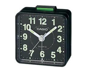 Casio TQ-140-1E Small Black Travel Neobrite Display Analog Alarm Clock TQ-140