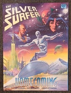 The Silver Surfer Homecoming Marvel Comics Graphic Novel 1st Print Starlin 1991 - Picture 1 of 5