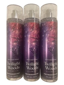 3 pack Bath & Body Works Twilight Woods Fine Fragrance Body Mist Spray 8 Oz - Picture 1 of 2