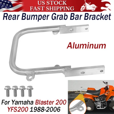 For Yamaha Blaster 200 YFS 200 1988-06 Rear Bumper Grab Bar Bracket Aluminum ATV Foto 1 de 4