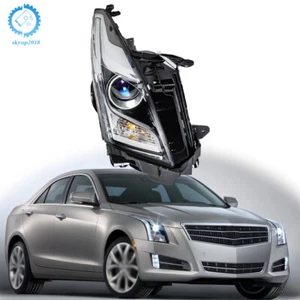 Faro delantero para Cadillac ATS 2013-2018 lado derecho halógeno transparente derecho - Imagen 1 de 12