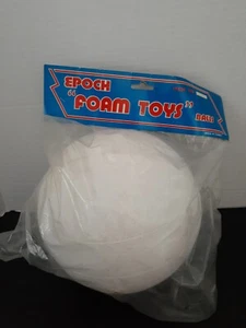 Vintage 70er-80er Jahre Schaumstoff Epoche Volleyball noch versiegelt, weiß - Bild 1 von 1