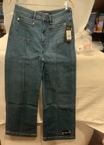 Pantalones de mezclilla para mujer Karl Lagerfeld, estilo # L4QK2211, talla 12, color azul marino - Imagen 1 de 14