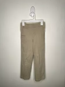 French Toast Khaki Pants Boys Size 8 Tan Elastic Waist School Uniform Straight - Picture 1 of 4