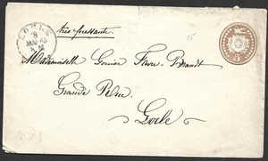 (BL) Suiza 1889 5c Sobre en relieve - Imagen 1 de 2