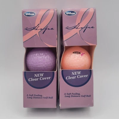 Pelotas de golf Wilson Hope Breast Cancer Awareness rosa y púrpura - nuevas - caja dañada Foto 1 de 4