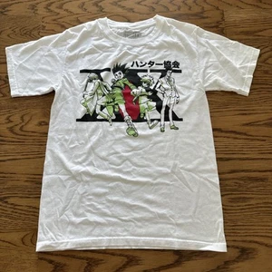 Hunter x Hunter Herren Grafik T-Shirt Anime Weiß Kurzarm Gr. Small - Bild 1 von 8