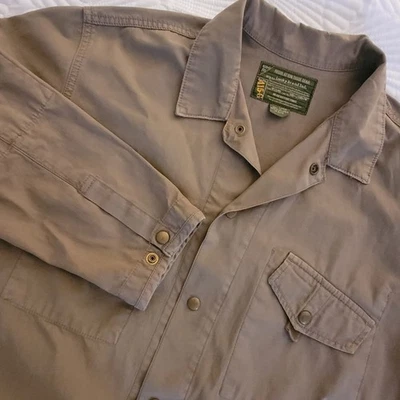 Chaqueta de campo Lucky Brand para hombre Lg broches de presión inspirada en el ejército verde Y80U030 Foto 1 de 4