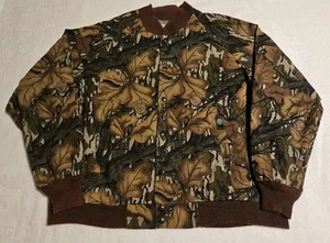 Vintage 80s Mossy Oak Camouflage Bomber Jacket USA Size XL - Bild 1 von 8