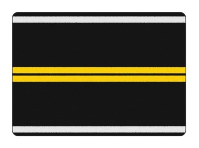 УЛИЧНЫЙ КОВЕР НЕСКОЛЬЗЯЩИЙ КОВЕР тема мужской пещеры с автографом ЧЕРНЫЙ БЕЛЫЙ ЖЕЛТЫЙ  - Изображение 1 из 4