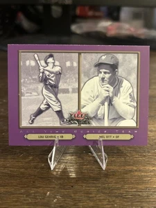 2002 Fleer Fall Classic All Time Series Team Lou Gehrig Mel Ott #91 EX Ungraded - Picture 1 of 2